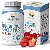 Histamine Shield Plus Natural Antihistamine Supplement, Sinus & Allergy Relief for Pollen, Pet Dander, Dust, Mold, and Odors, 60 Strawberry Fruit Punch Chewable Tablets