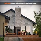 IZODEKOR 10-Pcs 3D Brick Wall Panels Beige Dream 5m2 Outdoor Cladding view 5