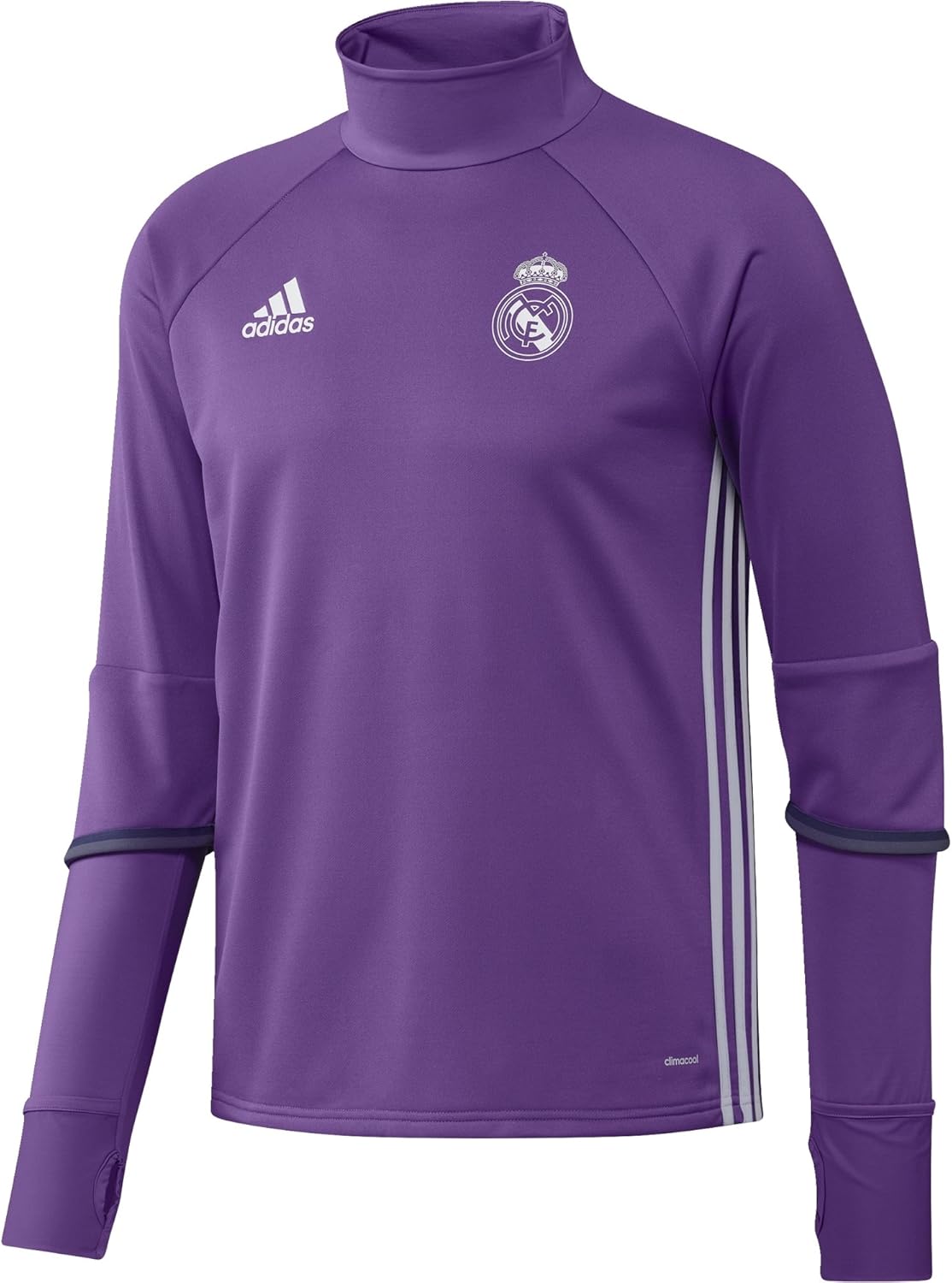 Amazon.com: adidas 2016-2017 Real Madrid Training Top (Purple): Clothing