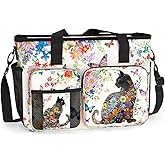 Large Waterproof Work Bag. Shoulder Bag for Work. Gift for Cat Lovers and Owners.