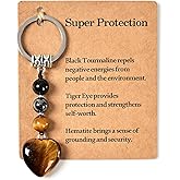 Natural Healing Crystals Keychain – A Thoughtful Gift for Life's Transitional Moments, New Beginnings, Anxiety Relief, Farewells & Celebrations Graduation, Promotion,Retirement