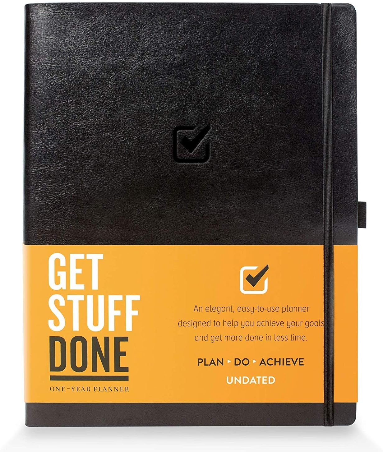 1 Year Undated Daily Planner, 8.5” x 11” - Productivity Planner and Organizer for Goal Setting & More, with Easy to Follow Guide Book :: Smart Layout, Sturdy Construction :: for Men & Women