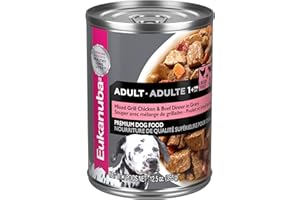 EUKANUBA Adult Mixed Grill Chicken & Beef Dinner in Gravy Canned Dog Food, 12.5 Ounce Cans (Pack of 12)