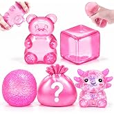 5 Pcs Multi Shapes Squishy Fun Box, Christmas Stocking Stuffers | Squishies Kit,Cute Squeeze Toys Box Set,Multi Squishy Fun Box,Stress Balls for Adults.Party Favors &amp; Goodie Bags Stuffers