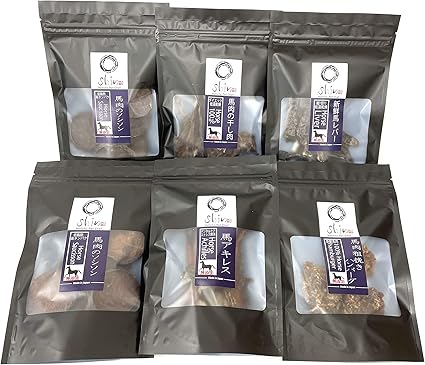 Amazon Shin 慎 無添加犬用おやつ ホースアソート6パックセット 馬肉ソシソン10枚入り 2 馬アキレス40g 1 馬レバー40g 1 馬肉粗挽きハンバーグ40g 1 馬肉の干し肉40g 1 Shin ジャーキー 通販