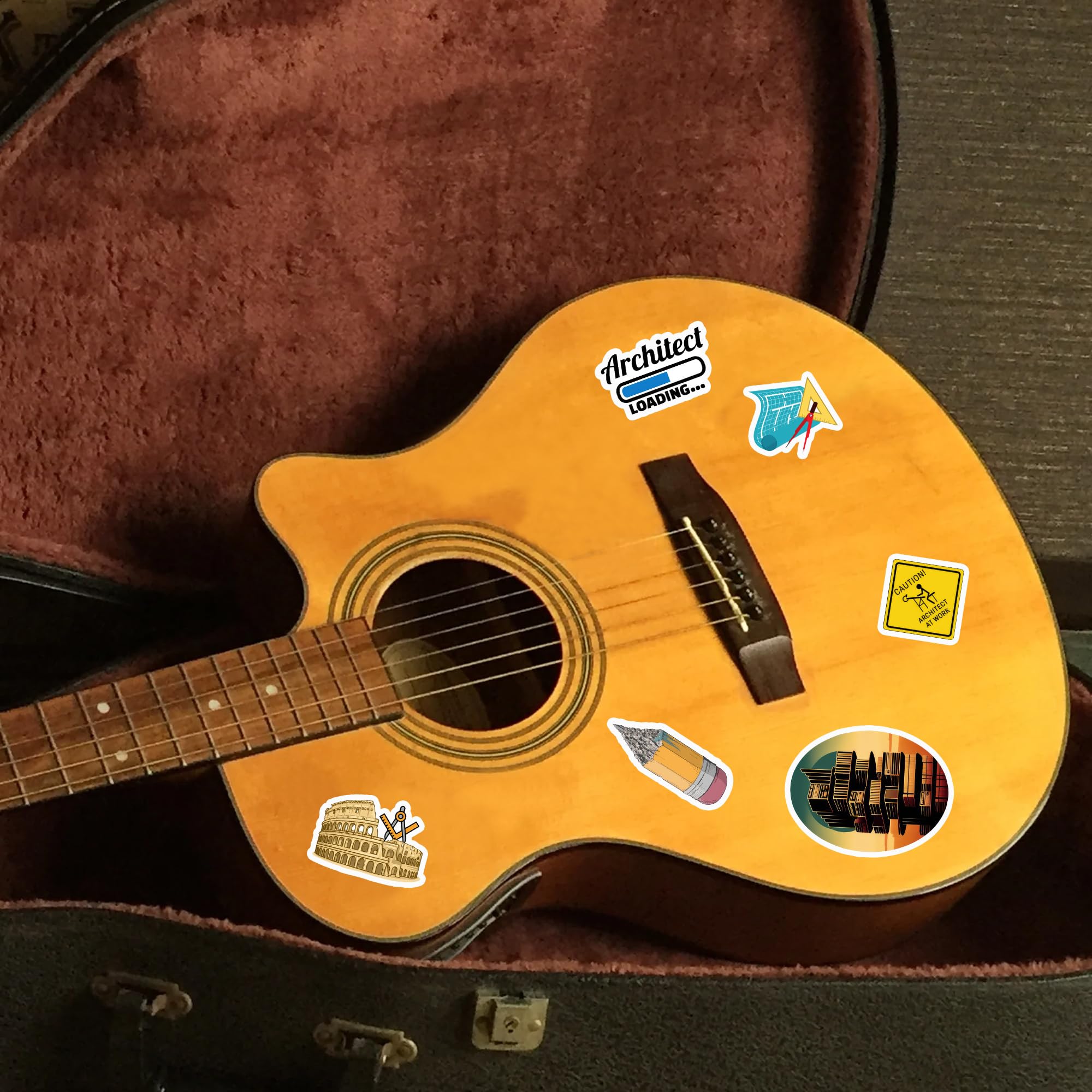 BIGZORO 50 PCS Architect Pack Stickers Work Funny