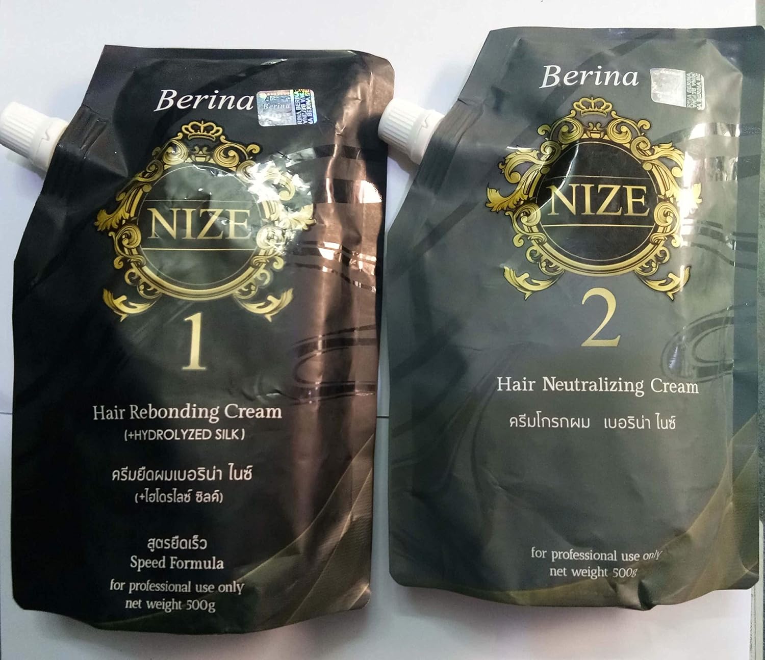 berina pro straight hair rebonding cream