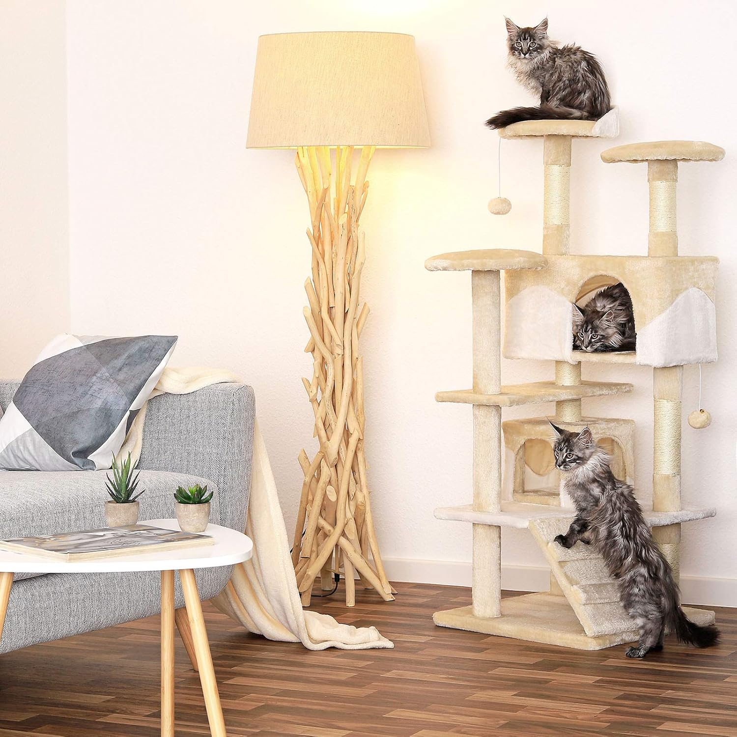 Dibea Arbre A Chat Arbre A Grimper Griffoir Pour Chat Hauteur 130 Cm Couleurs Differentes Amazon Fr Animalerie