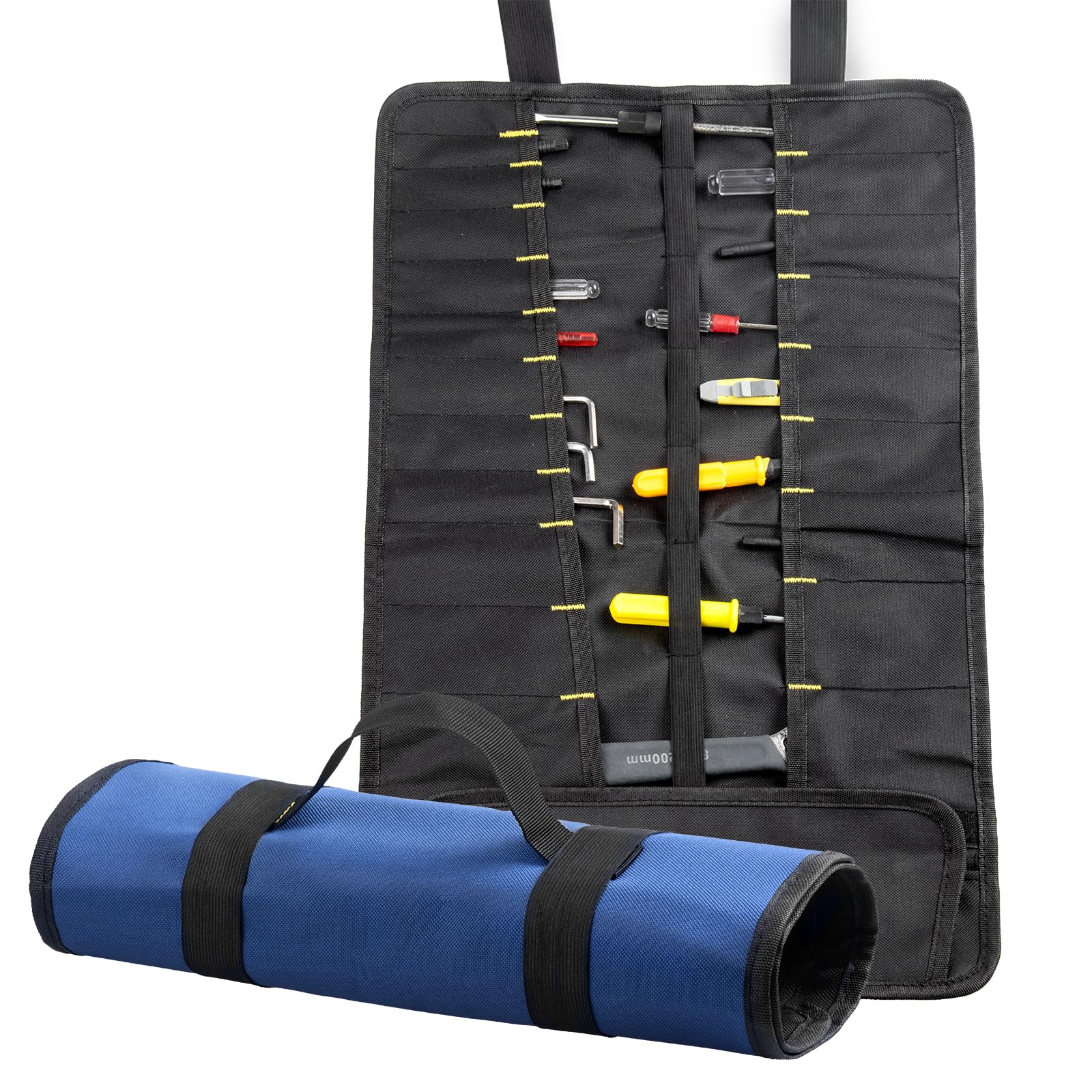 1/2 PCS Without Tools for Wrench Screwdriver Pliers Roller compartments Organisers/Canvas roll up Pouch for Men/Small Socket Wallet
