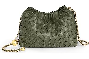 Joryin Woven Women's Crossbody Bag & Evening Purse, Trendy Dumpling Clutch & Hobo Cloud Shoulder Bag Trendy Dumpling Clutch