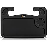 EcoNour 2 in 1 Car Steering Wheel Desk | Steering Wheel Tray for Laptop Car Mount with Pen Holder | Car Food Tray for Eating 