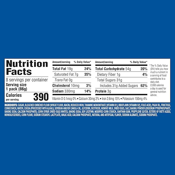 OREO CAKESTERS SOFT SNACK CAKES, 8-3.03 OZ SNACK PACKS