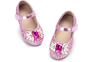 Otter MOMO Toddler Little Girls Princess Shoes Mary Jane Ballerina Flats Flower Girl Dress Shoes