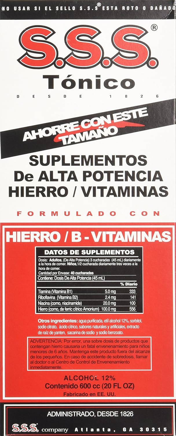 SSS Tonic Liquid 20 OZ: Health & Personal Care