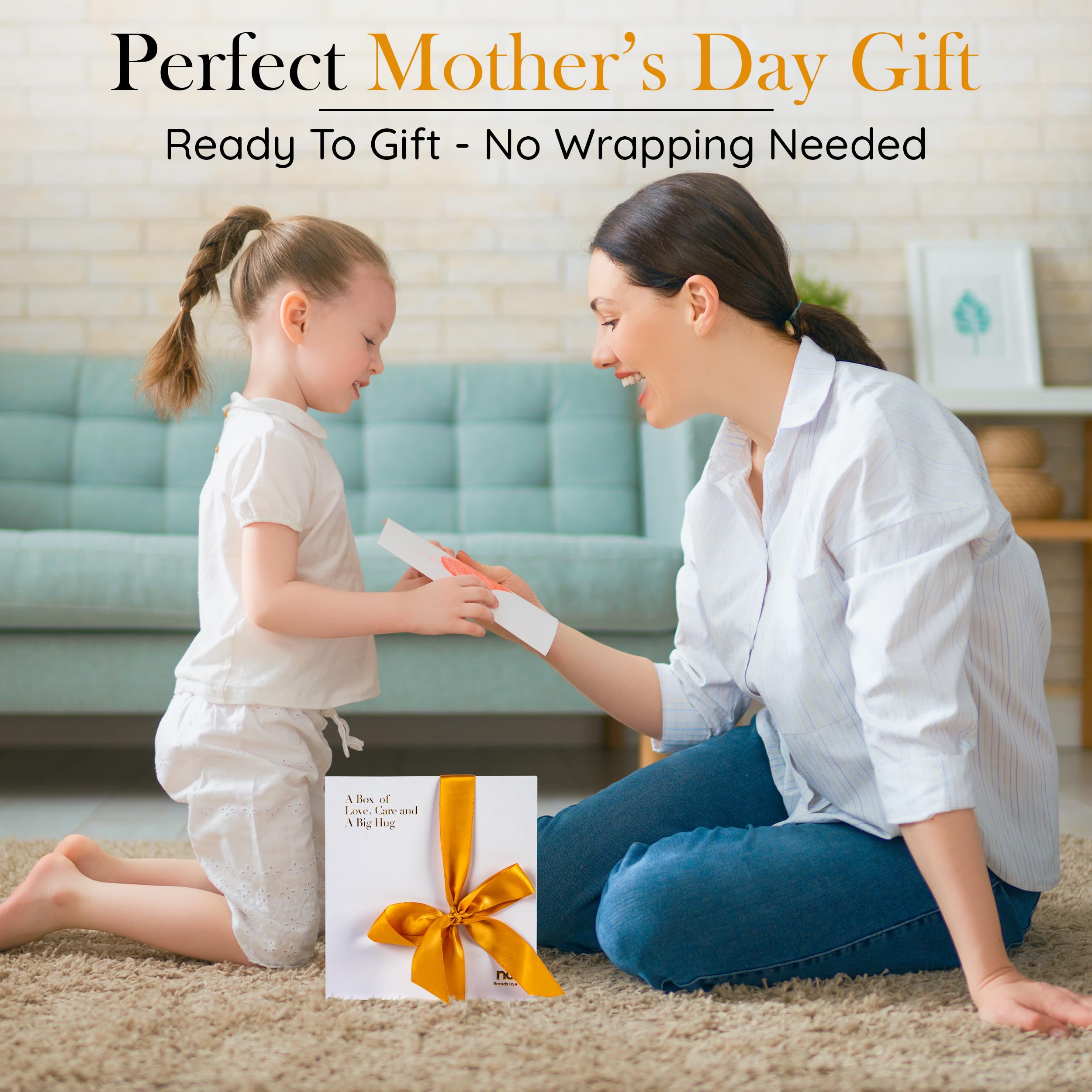 Self Care Gifts for Women, Birthday Care Package, Get Well Soon Relaxing Spa Gift Busket Thinking of You Gift Set for Her Sister Best Friend