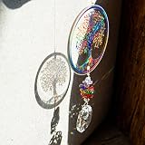 H&D Hyaline & Dora Crystal Rainbow Suncatcher Tree of Life Pendant view 6