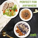 Ask Packaging 9 Inch Compostable Sugarcane Plates 50 Pack Heavy Duty view 7