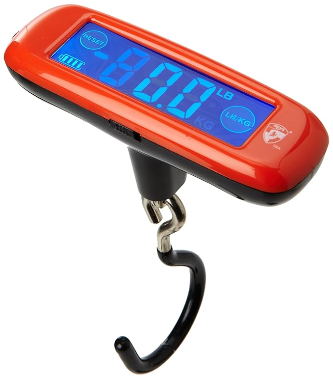 Heys USA Luggage Touch Scale Touch Screen Digital Luggage, Red, One