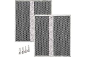 HOUOTO S97020466 Charcoal Filter for Broan NuTone HPF30 Ductless Range Hood Filter (14.65 ×12.88 × 0.18 in) - 2 Pack