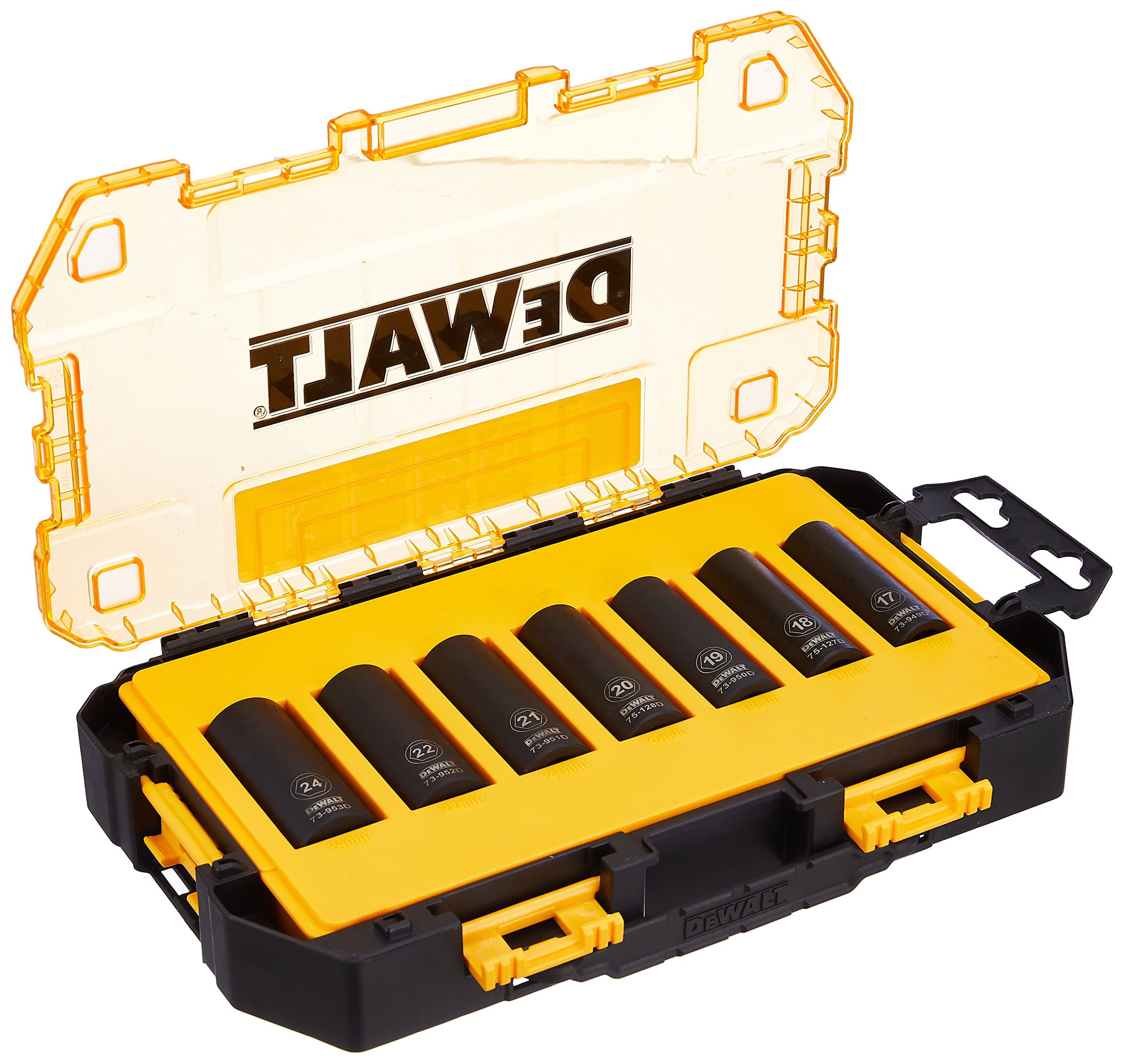 DEWALT DWMT74737-0 1/2" Metric Deep Impact Socket Set (7 Pieces)