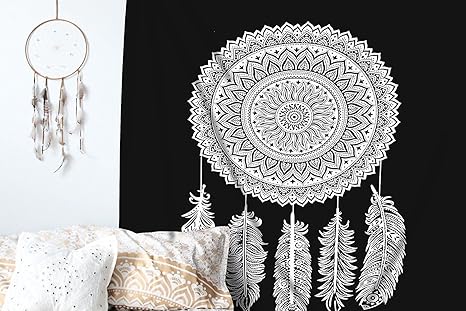 Alveera Textile Cotton Mandala Single Bed Cover Wall Hanging