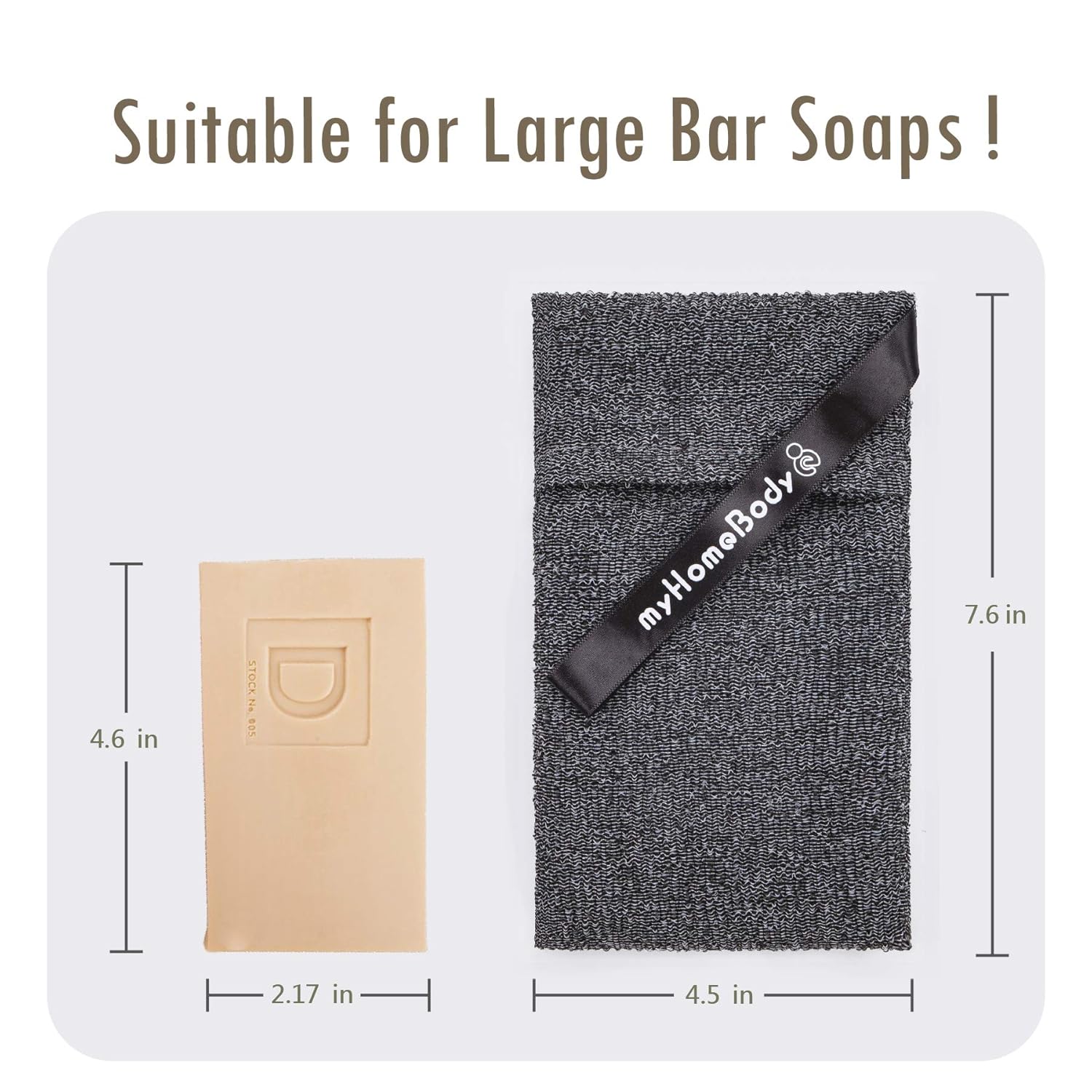 Soap Saver Pouch | Exfoliating Sponge Soap Pocket Body Exfoliator Sponges for Bath or Shower | Body Scrubber for Large Bar Soap or Leftover Soap Bits | 2 Pack + 2 Piece Soap Lift Soap Saver Pads: Beauty