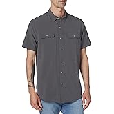 Unionbay Mens Short Sleeve Aero Tech Button-up Shirt