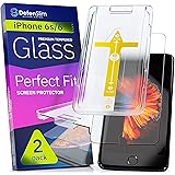 Defenslim iPhone 6s Screen Protector [2-Pack] with Easy Auto-Align Install Kit - Tempered Glass for iPhone 6s, 6 (4,7") - New