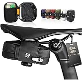 Lumiere & Co. Falcon Magnetic Saddle Bag – 0.37L Ultra Small Bike Bag, Fast Magnetic Buckle Attachment | Road Cycling-Specific Bike Seat Bag (Black, Ultra Small)