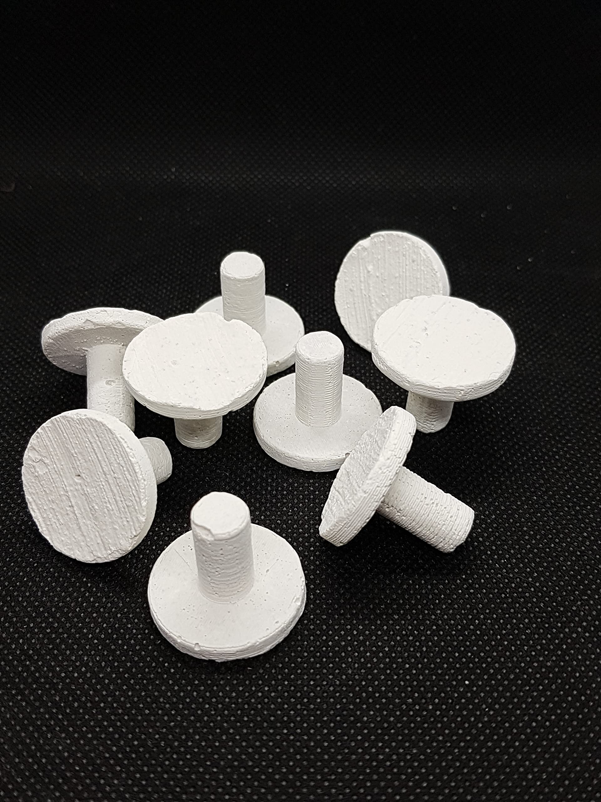 Reef-Geeks Premium Textured Coral Frag Plugs – Natural Coral Sand, High-Flow Mushroom Design, Ideal for SPS/LPS/Soft Coral Propagation – Fits Frag Racks & Egg Crate – 30mm Top(50)