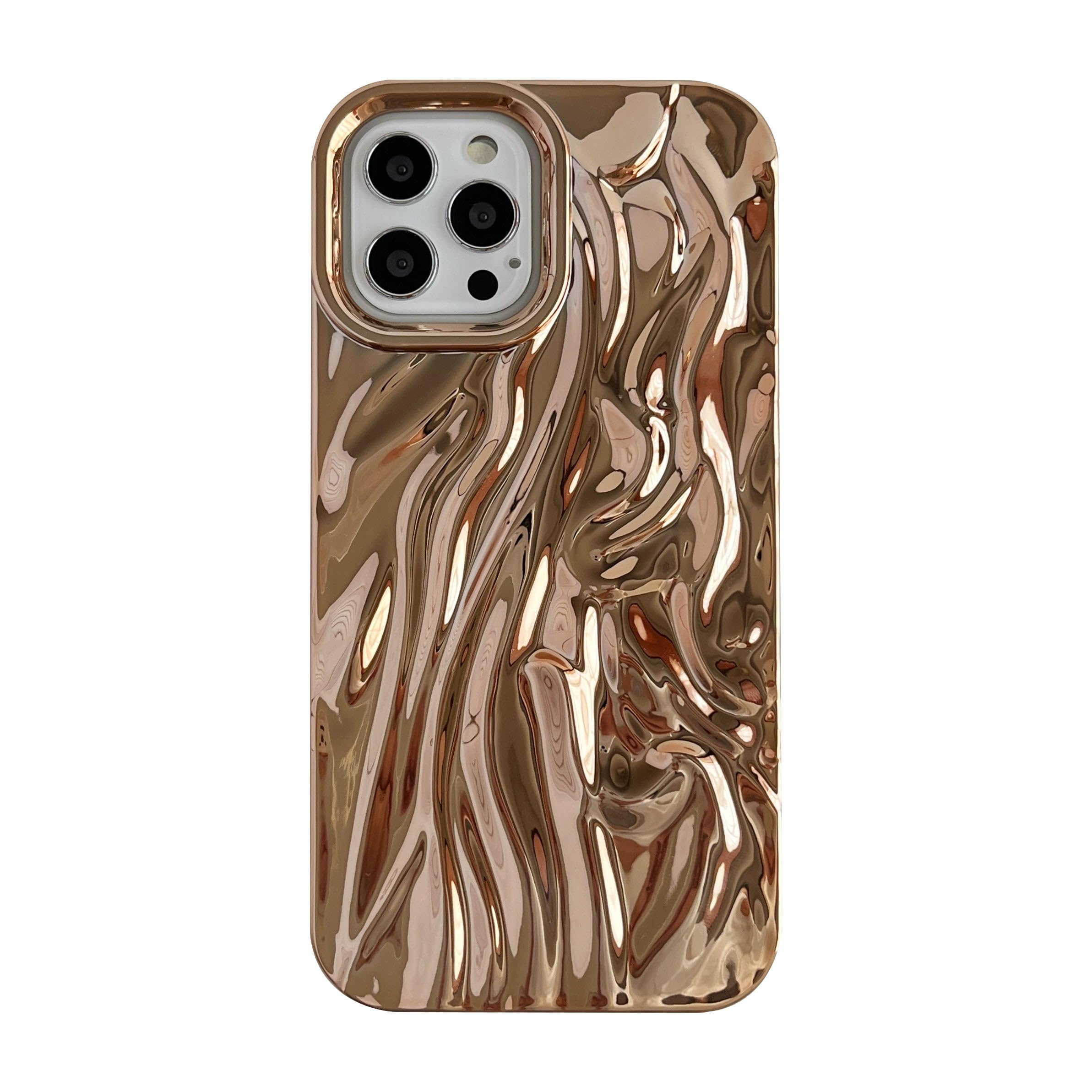 Caseative for iPhone 12 Pro Case,Pleated Water