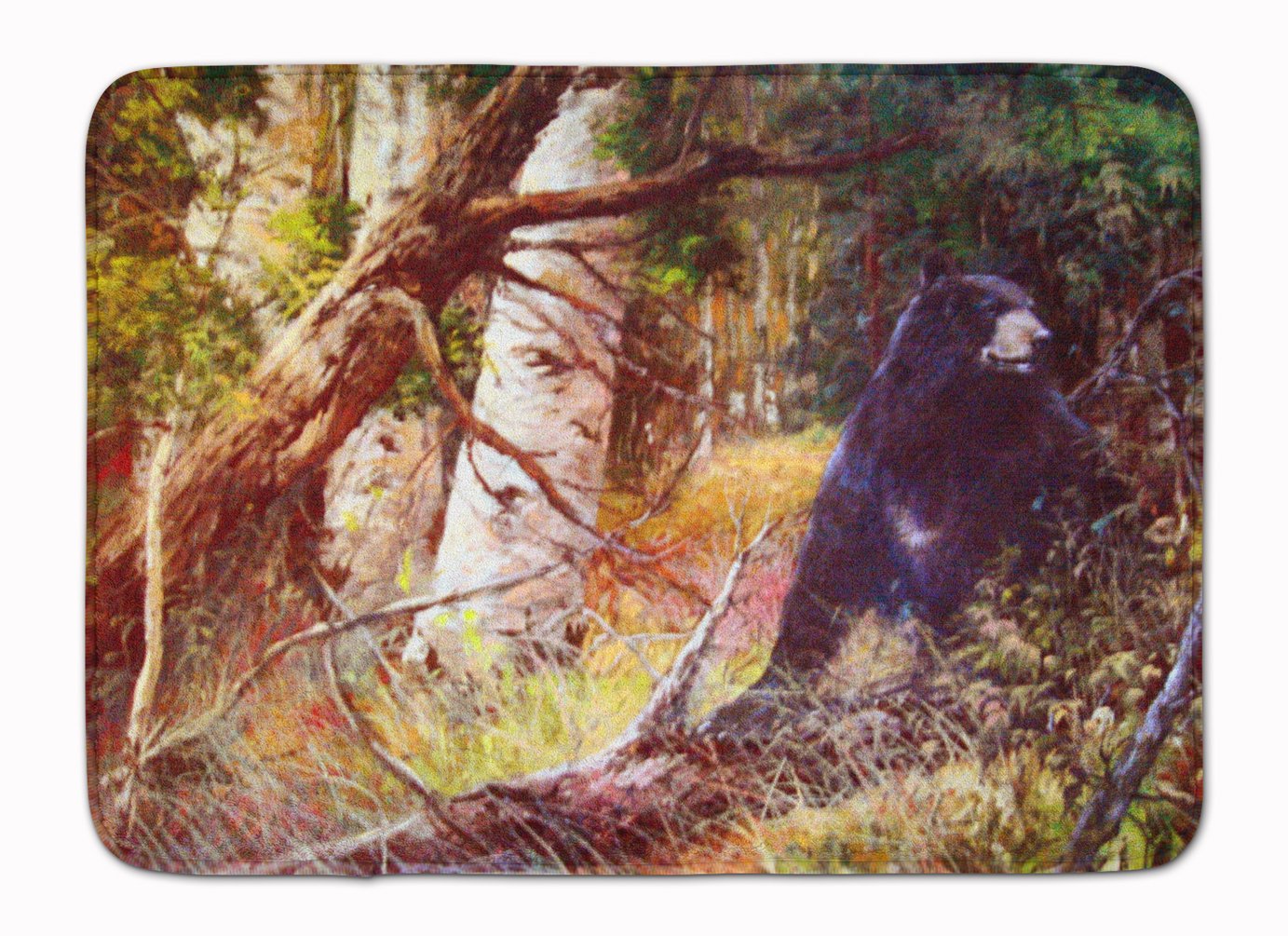 Caroline's Treasures Are you there Mr. Black Bear Floor Mat, Multicolor, 19 inches x 27 inches