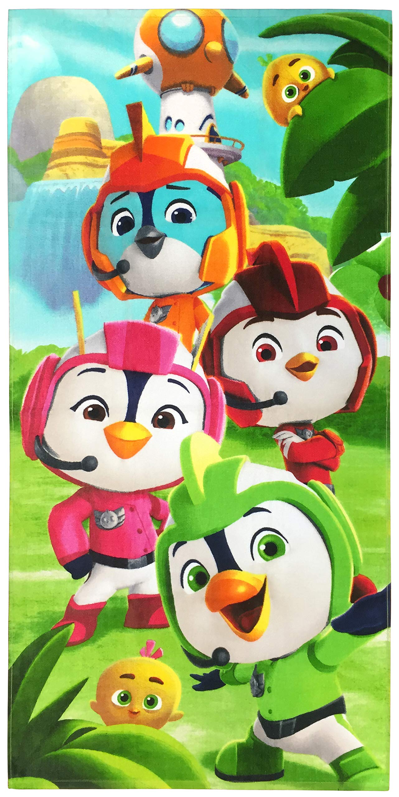 Nickelodeon Top Wing Kids Bath/Pool/Beach Towel - Featuring Brody, Rod, Swift, & Penny - Super Soft & Absorbent Fade Resistant Cotton Towel, Measures 28 inch x 58 inch (Official Nickelodeon Product)