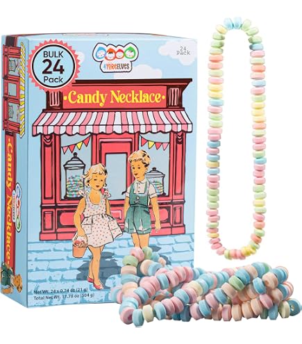 Amazon.com : Stretchable Bracelet & Necklace Candy 12-Pack 