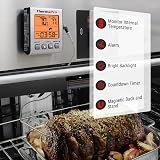 ThermoPro TP16S Digital Meat Thermometer with Timer Backlight 6.5" Probe view 3