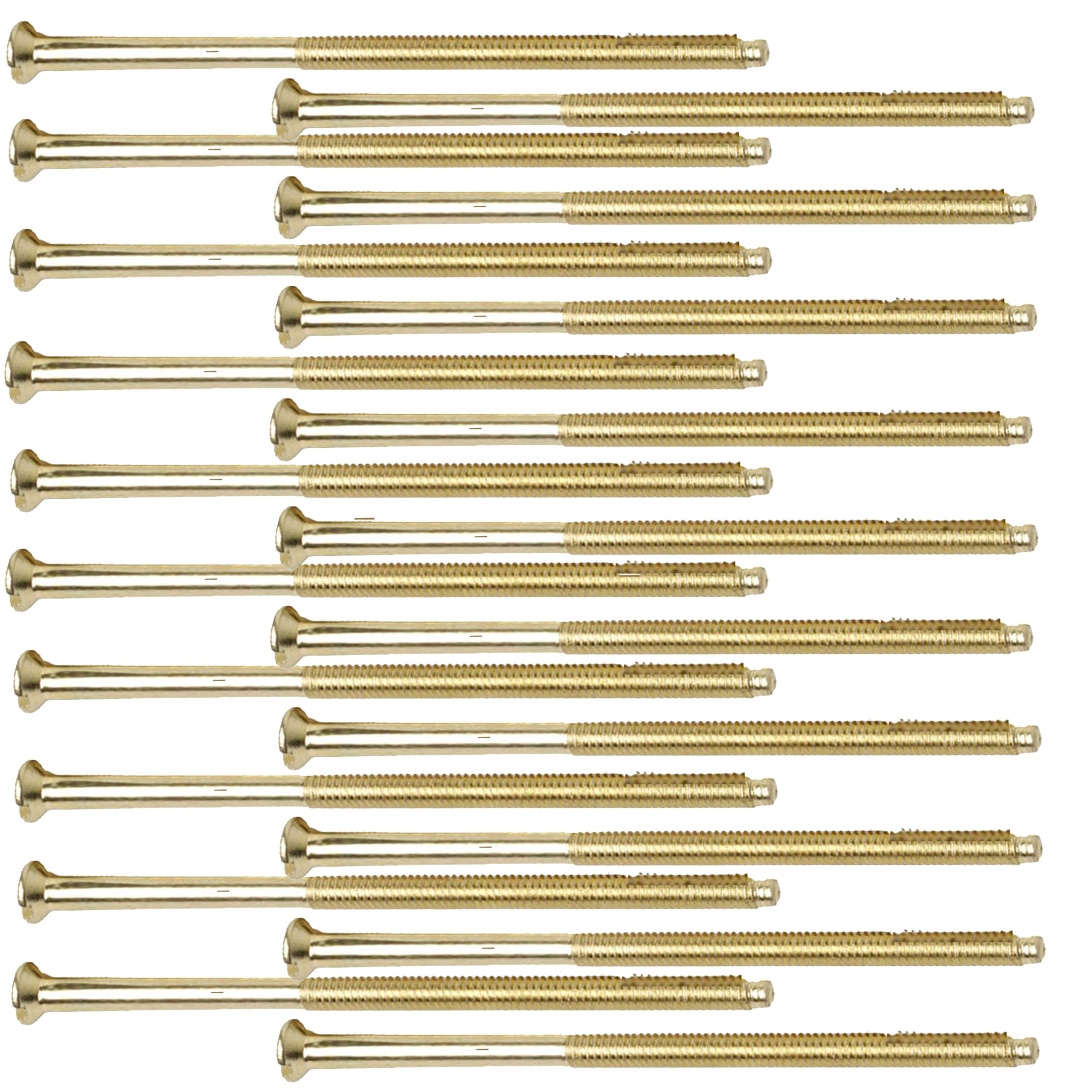 75mm Brass Electrical Screws Long Electrical Socket Switch Screw (pack of 20)