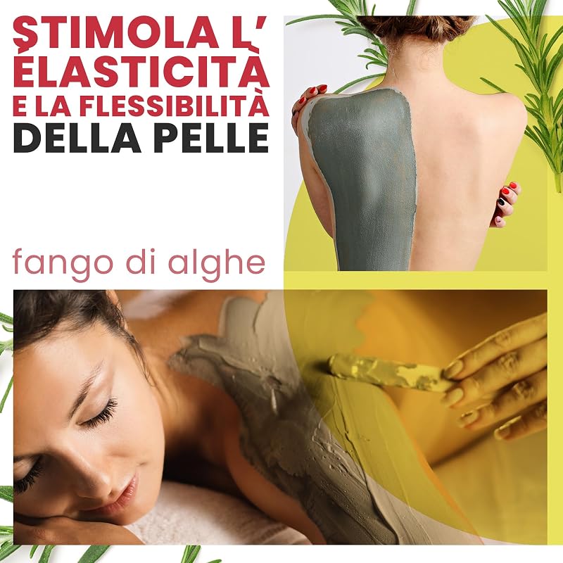 Fango di Alghe Anticellulite: Combatti la Cellulite e la Flaccidità Corpo. Effetto Rassodante e Risultati Visibili. Fango Professionale SPA Trattamento d'Urto - Pronto all'Uso - 6000 g (6 kg)