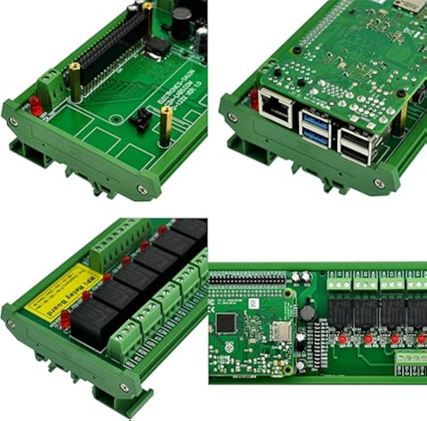 Módulo de relé de alimentación para Raspberry Pi de 8 carriles DIN SPDT IoT