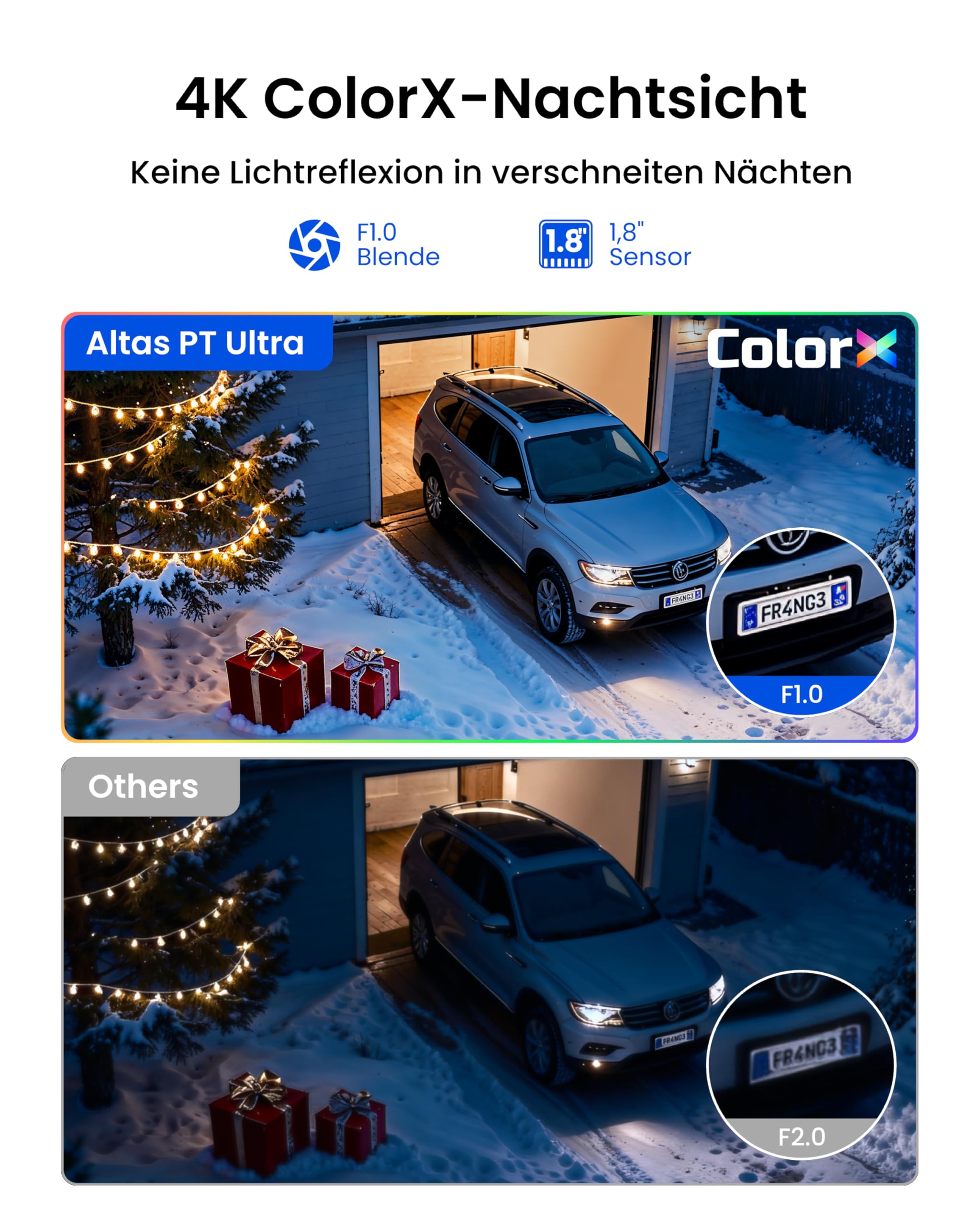 Reolink Altas PT Ultra, Erste 4K Solar Überwachungskamera Aussen Akku mit Daueraufzeichnung, Auto-Tracking, 10s Voraufzeichnung, ColorX-Nachtsicht, 8MP PT WLAN Kamera Outdoor, Wi-Fi 6, mit Solarpanel 4