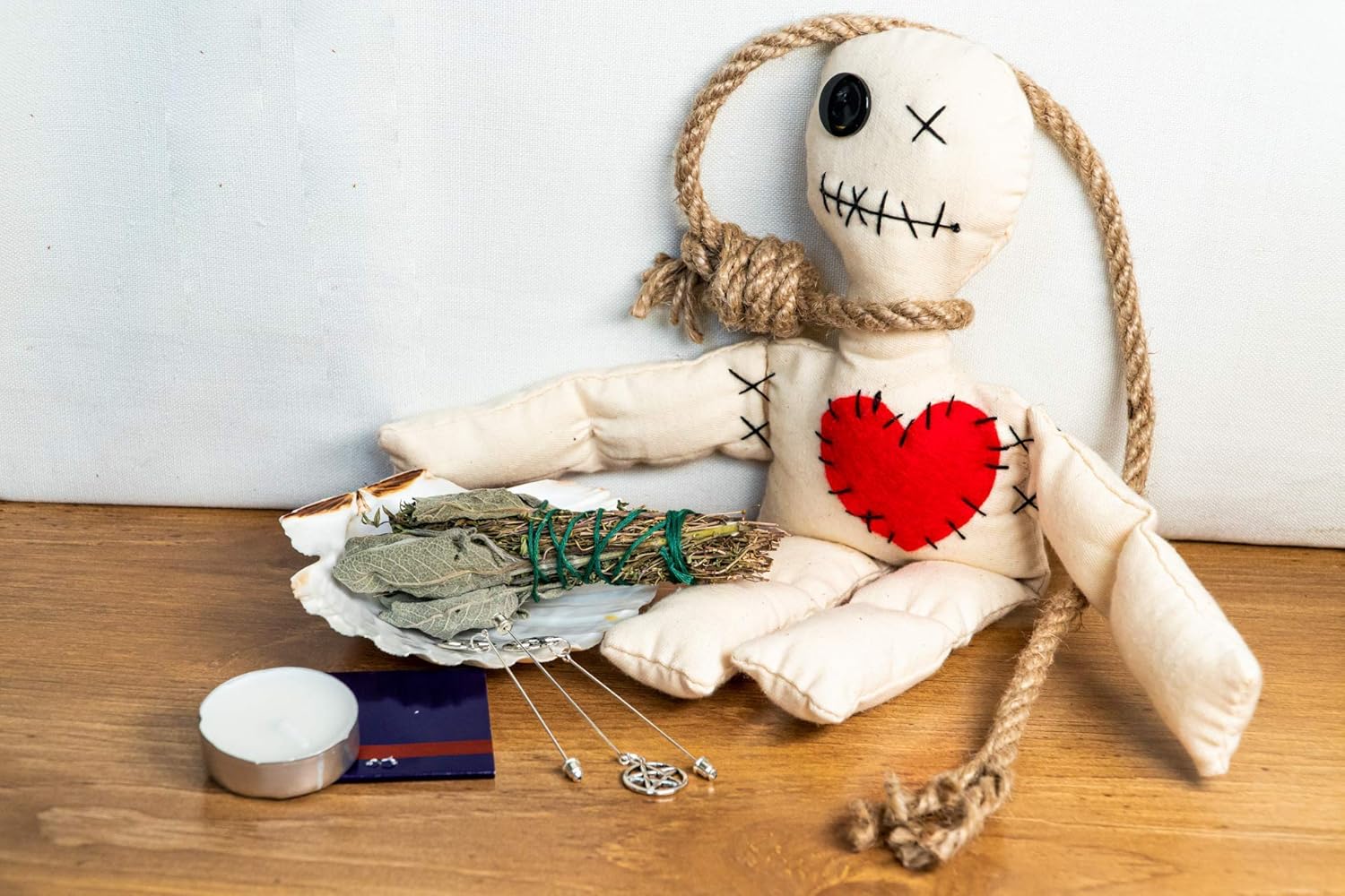 Voodoo Doll and Voodoo Pin Set by Everyone's Secret Spirit Amazon.co