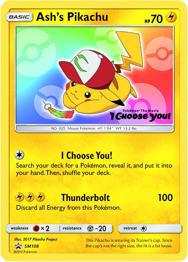 pix Ash's Pikachu Pokemon Card Value ash s pikachu sm108 promo sm black star promo