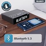 MAJORITY Knapwell Bluetooth DAB Clock Radio Bedside Dual Alarm USB Charging view 2
