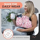 W&F HOME Post Mastectomy Pillow Pink Flower Chest Buddy Recovery Pillow view 5