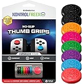 KontrolFreek No-Slip Thumb Grips for Nintendo Switch Joy-Con Controller | 8-Pack | Blue/Green/Red/Black/Pink/Purple/Orange