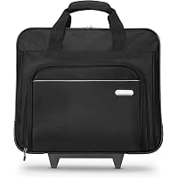 VANKEAN Sacoche à Roulettes Pour Ordinateur Portable Femme - Sac De Voyage Premium Jusqu'à 15,6 Pouces, Mallette Étanché Avec Poches RFID