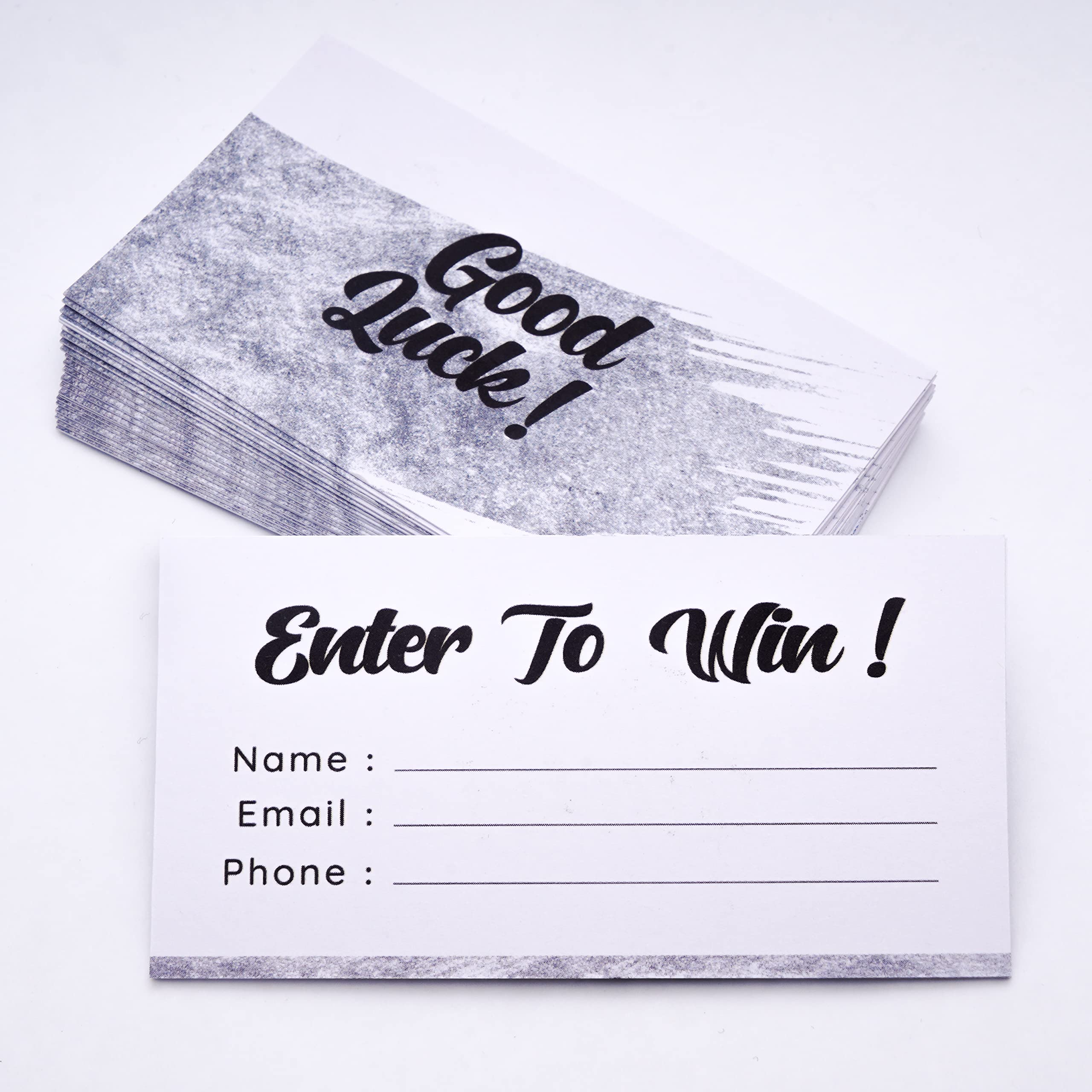 Clever Signs Raffle Tickets 200-Pack: Entry Form Cards for Contests, Events and Giveaways - 3.5" x 2"}