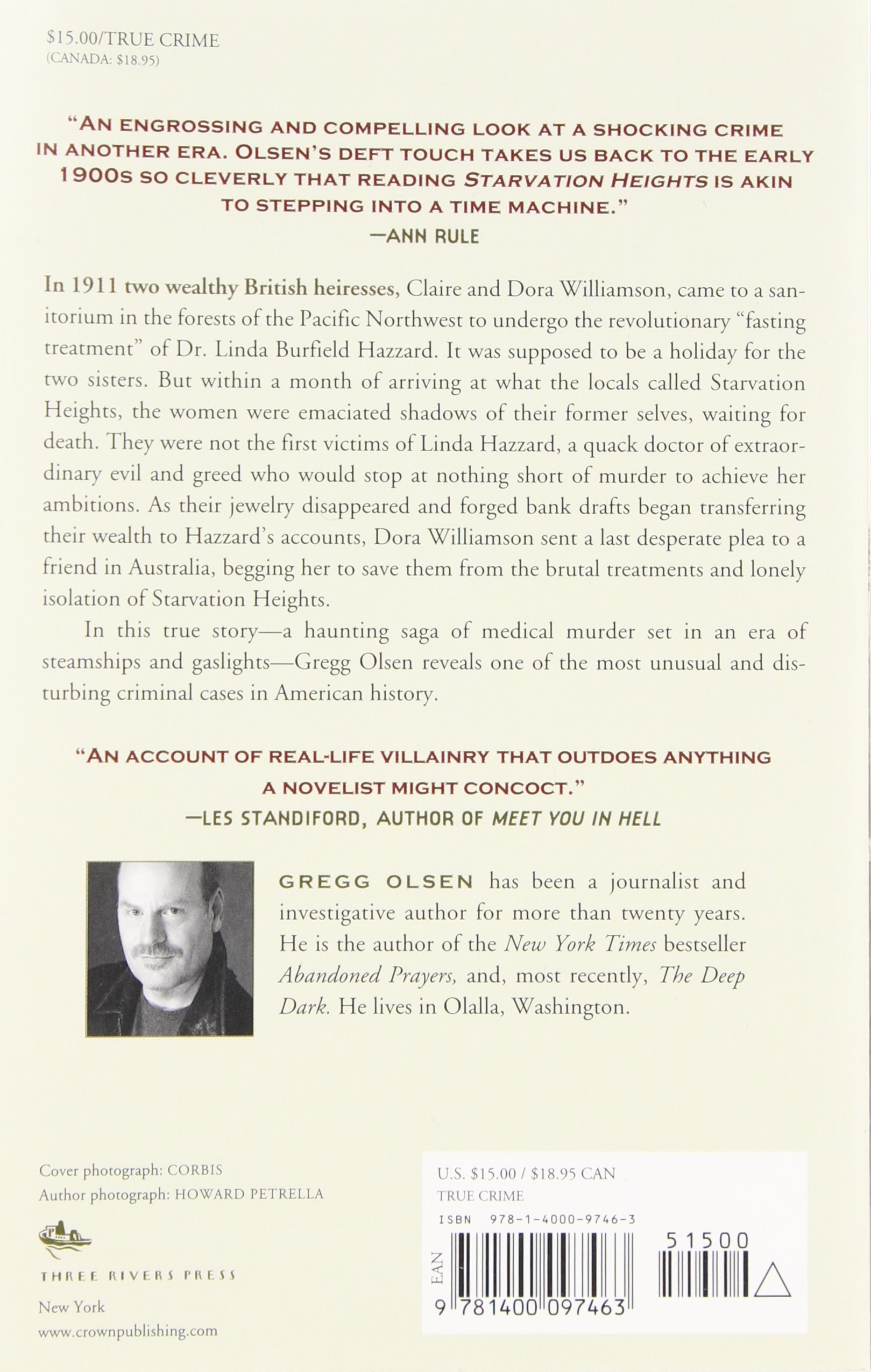 Starvation Heights A True Story Of Murder And Malice In The Woods Of The Pacific Northwest Olsen Gregg Amazon Com Books