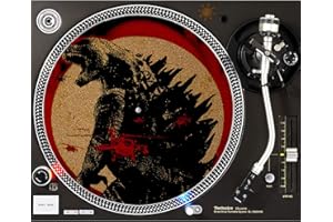SUNSHINE CASES DJ Turntable Premium Cork Slipmat - Monster God Attack