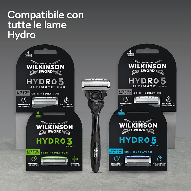 Hydro 5 Ultimate, rasoio uomo, 5 lame di ricarica