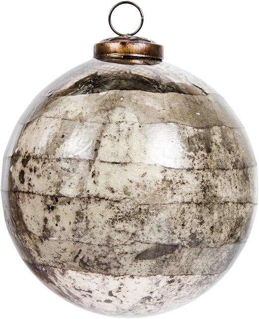 Boules De Noël En Verre Taglio Massives En Verre Poli à La